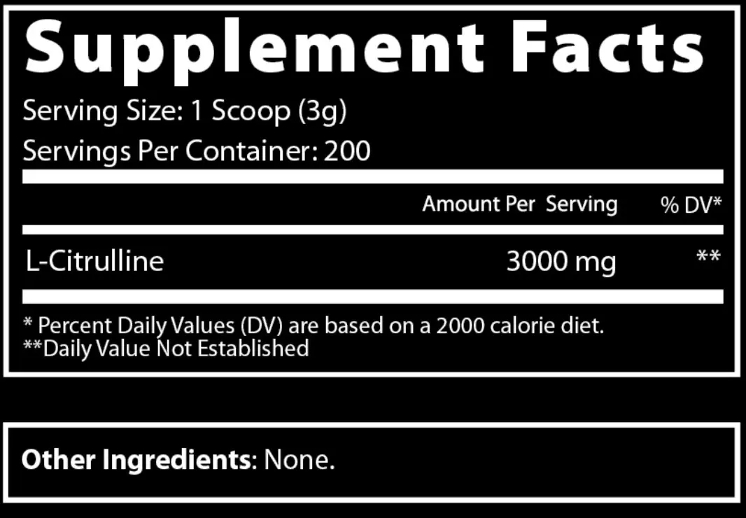 L Citrulline 200 SERVINGS - Image 2