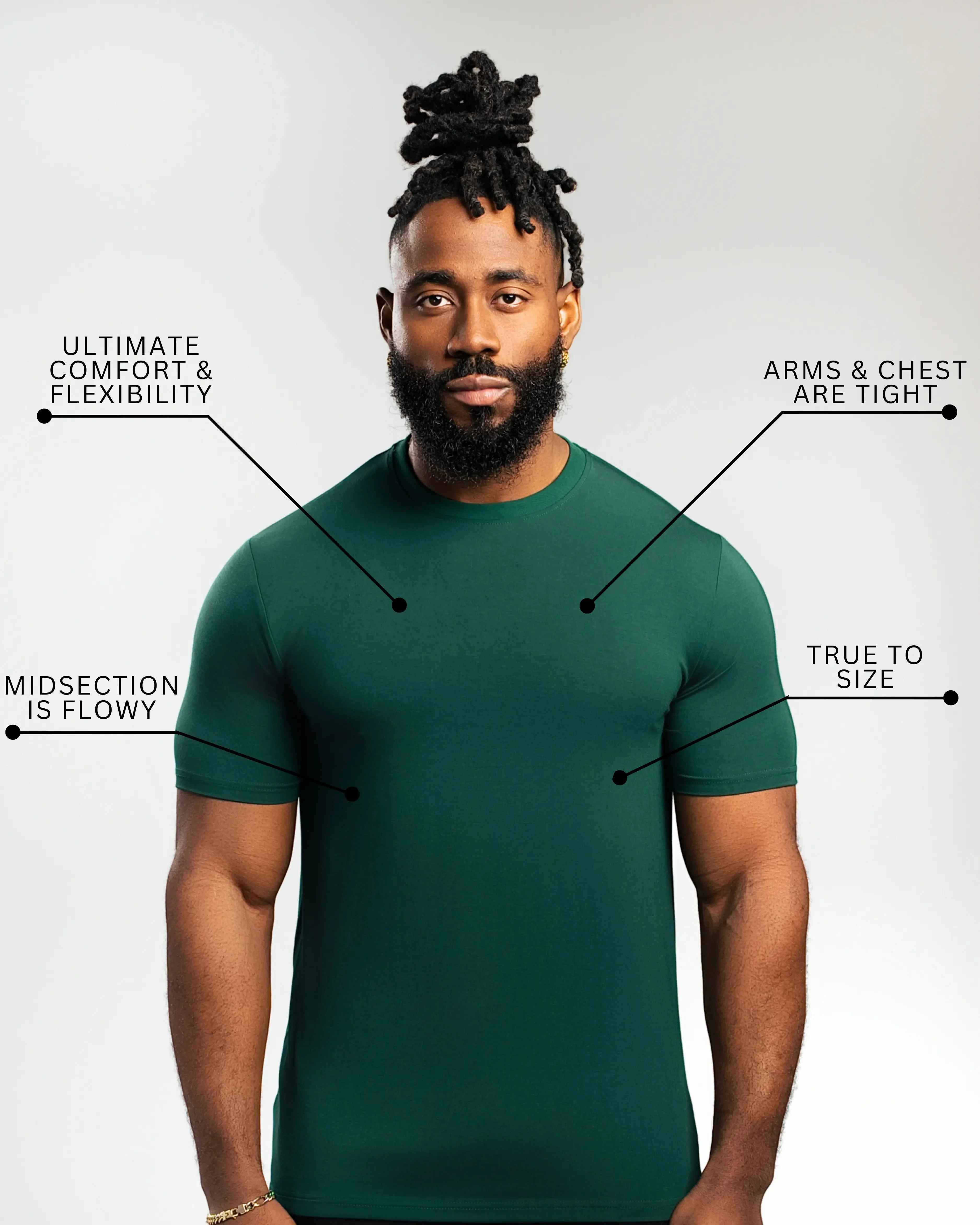CLEARANCE COLORS MEN'S BLANK FITTED T SHIRT - Image 4