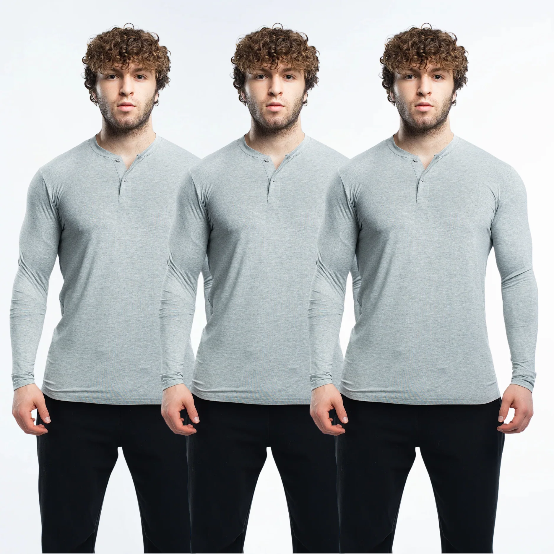 EKKO Blank Henley Long Sleeve - Image 14