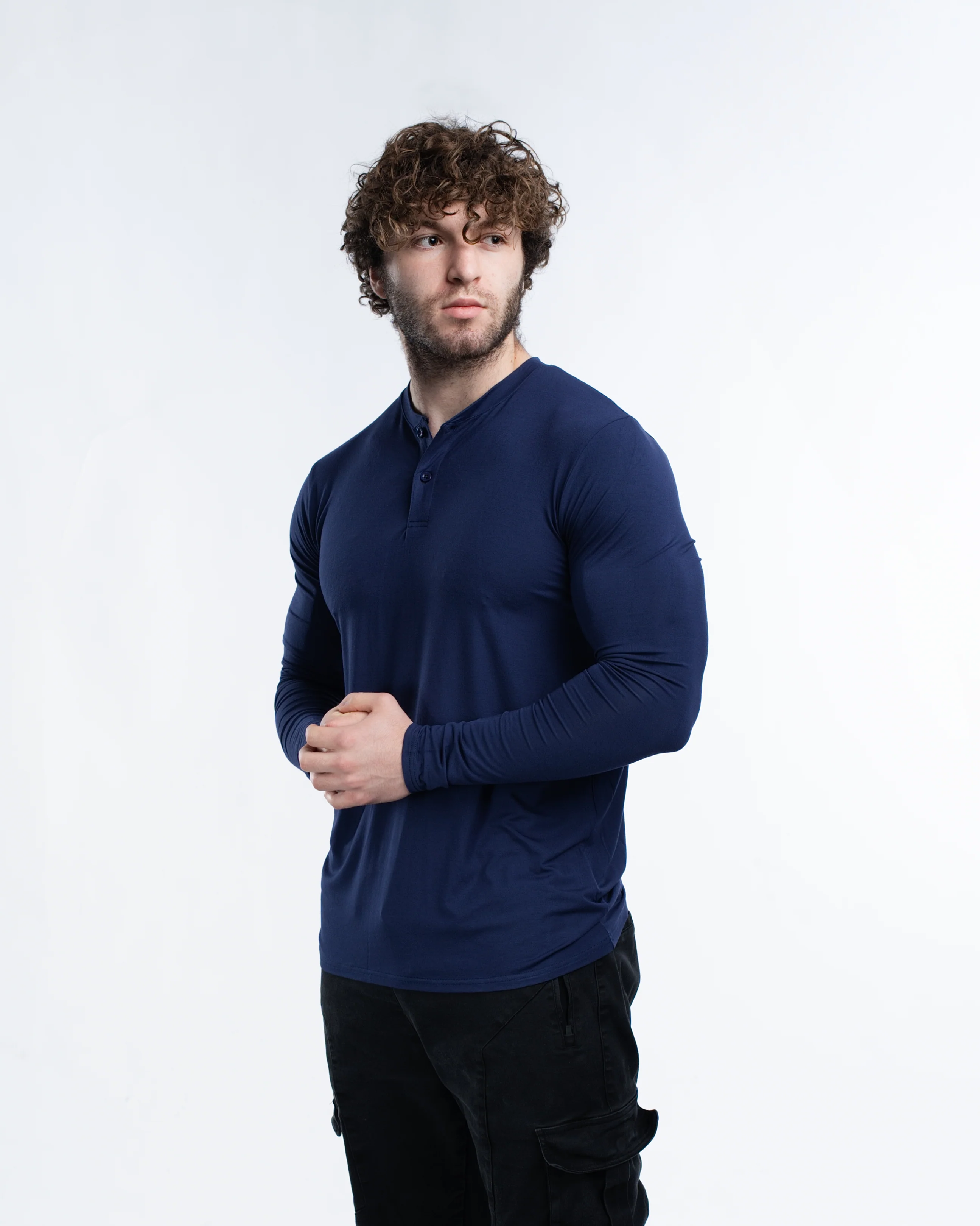 EKKO Blank Henley Long Sleeve - Image 3