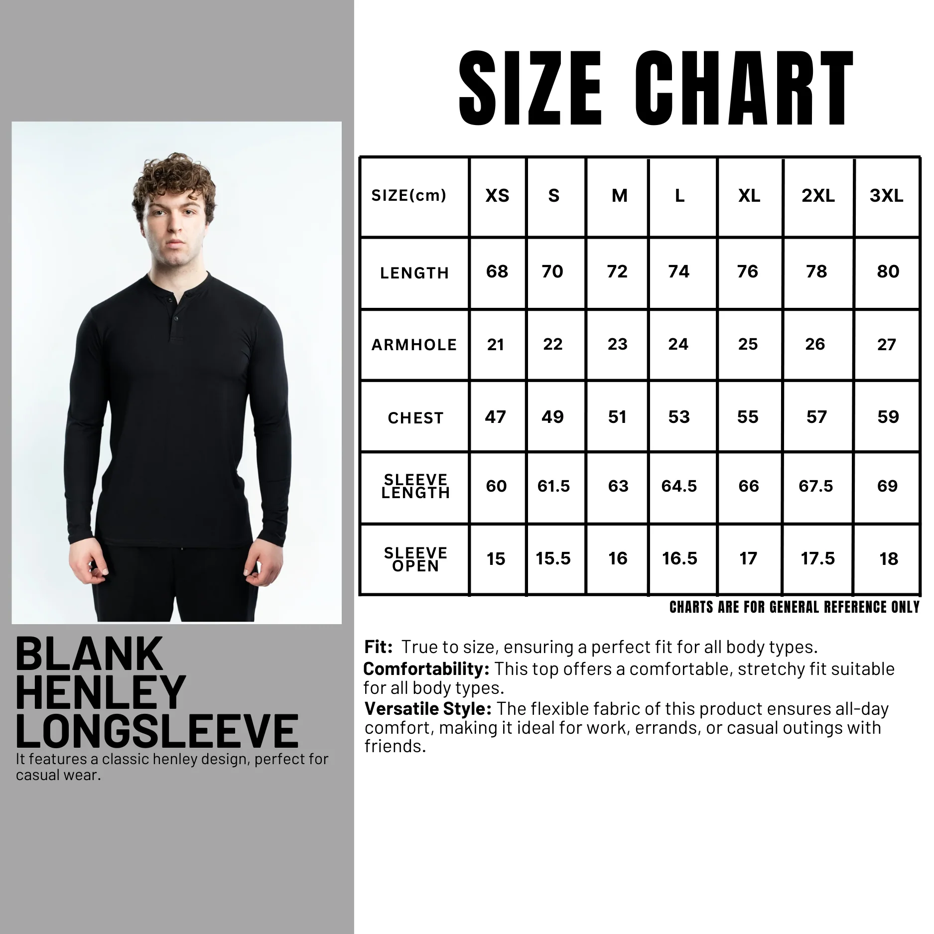 EKKO Blank Henley Long Sleeve - Image 5