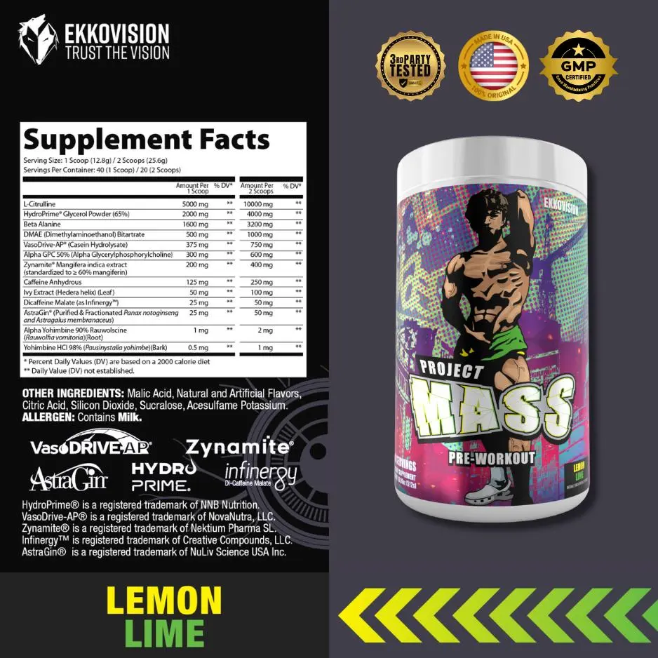 Ekko Project Mass Preworkout - Noah Mason Signature - Image 6