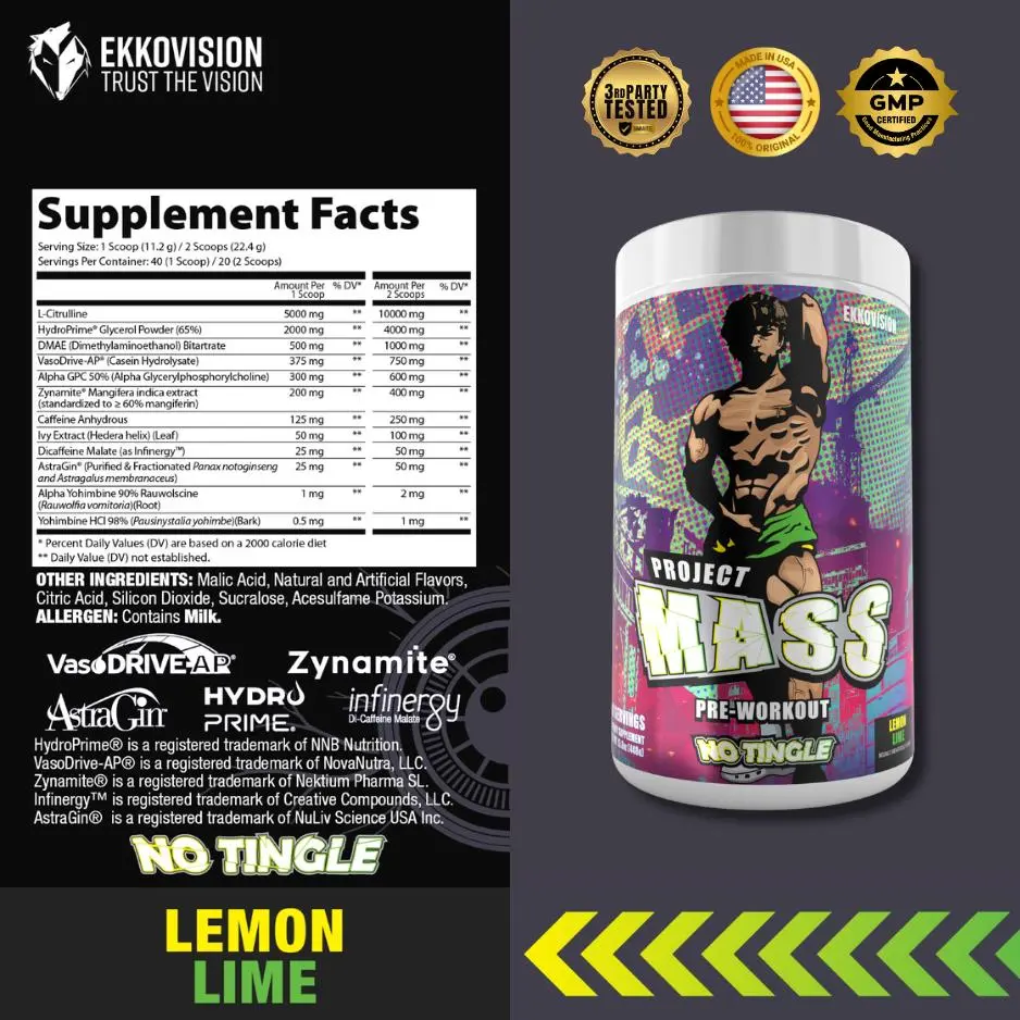 Ekko Project Mass Preworkout - Noah Mason Signature - Image 7