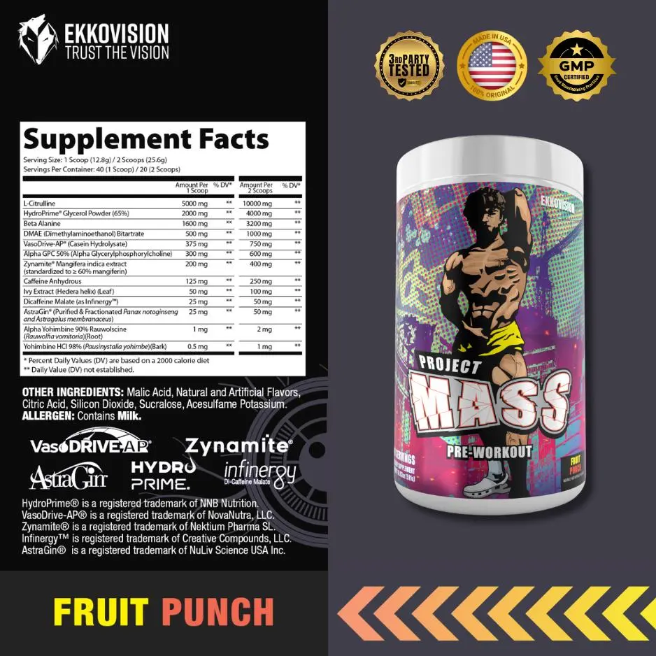 Ekko Project Mass Preworkout - Noah Mason Signature - Image 8