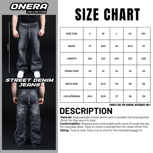 Street Denim Straight Leg Jeans 100% Cotton - Image 5