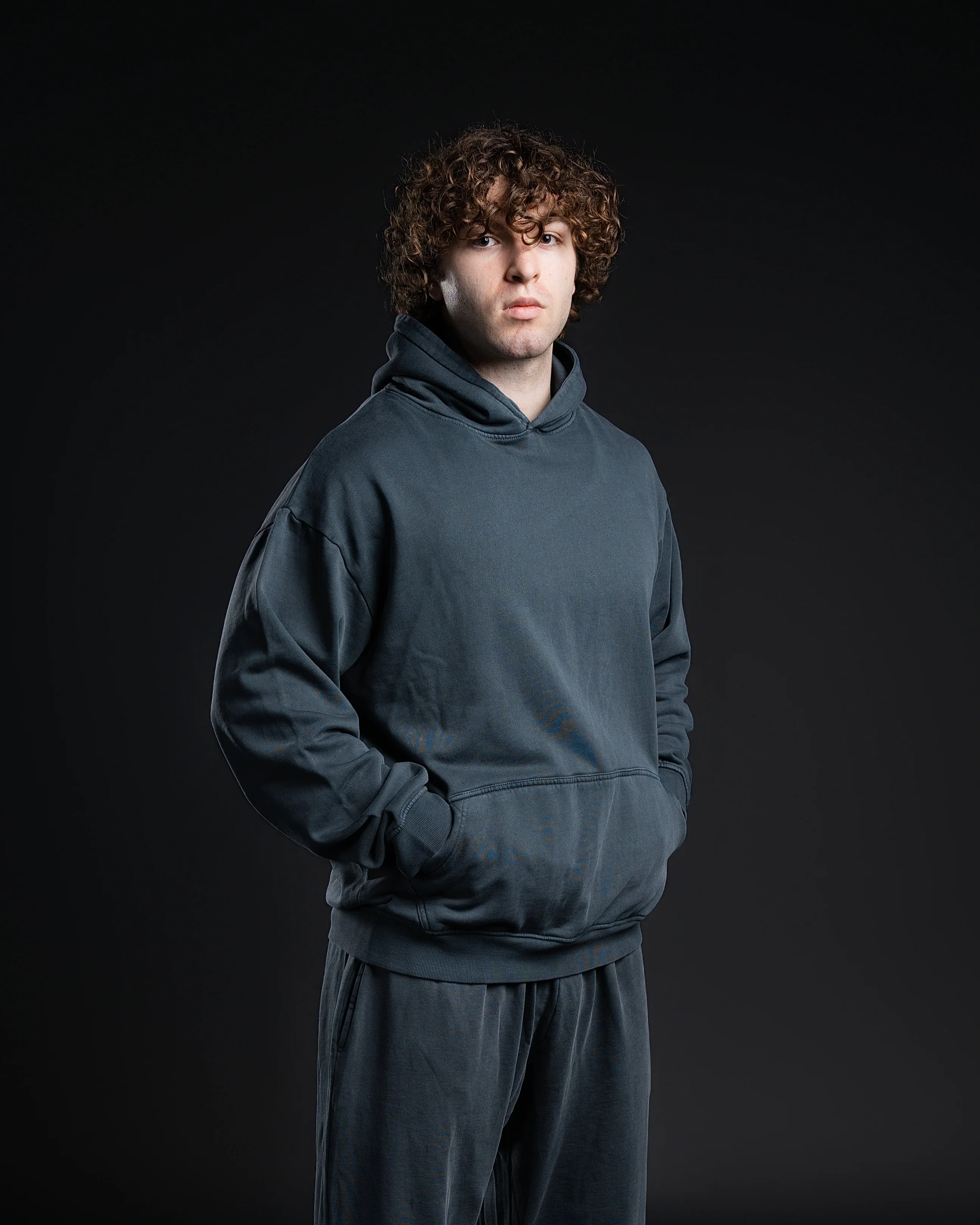 Terry Fleece 100% Cotton Acid Wash Hoodie - Image 3