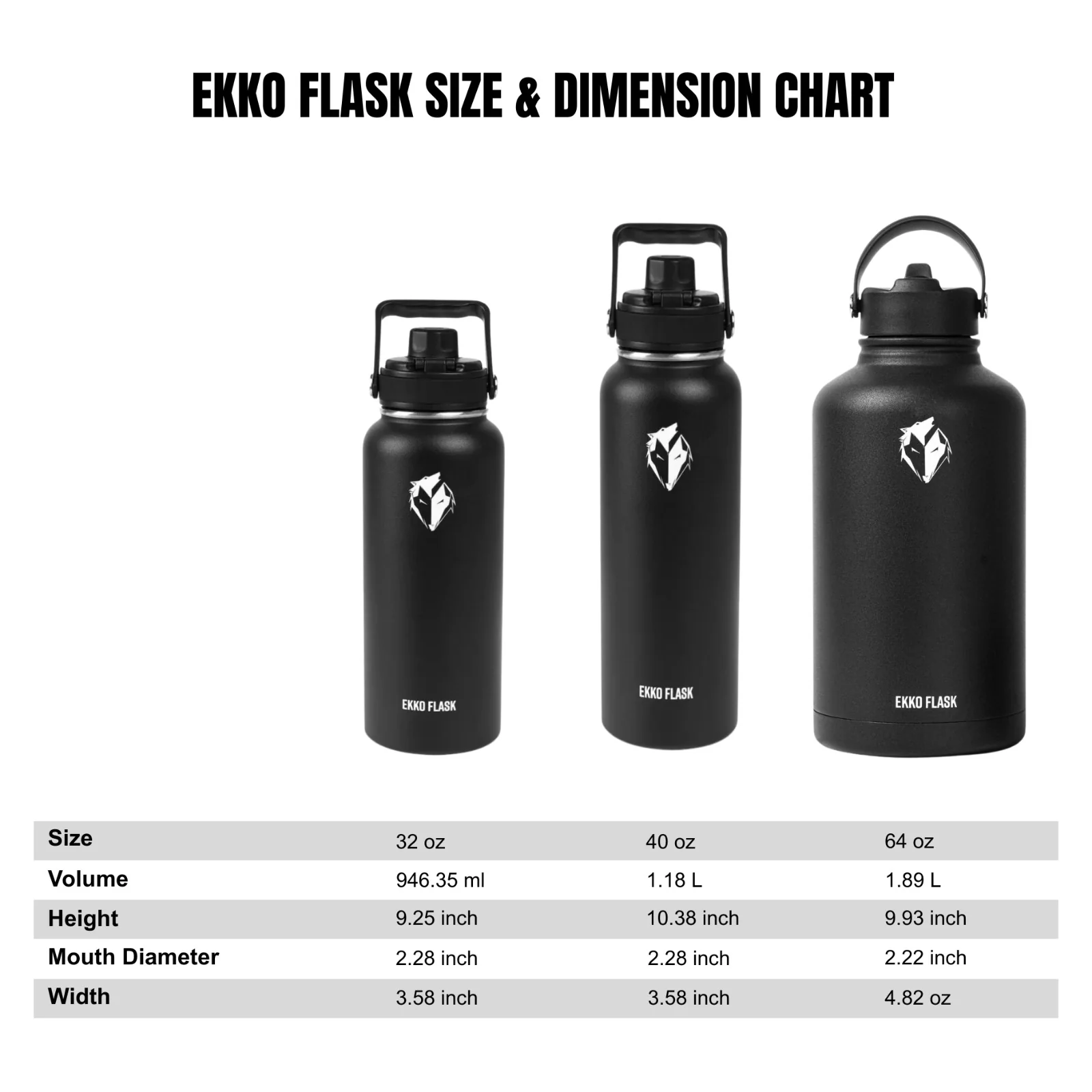 Ekko Flask Insulated Water Bottle - Image 6