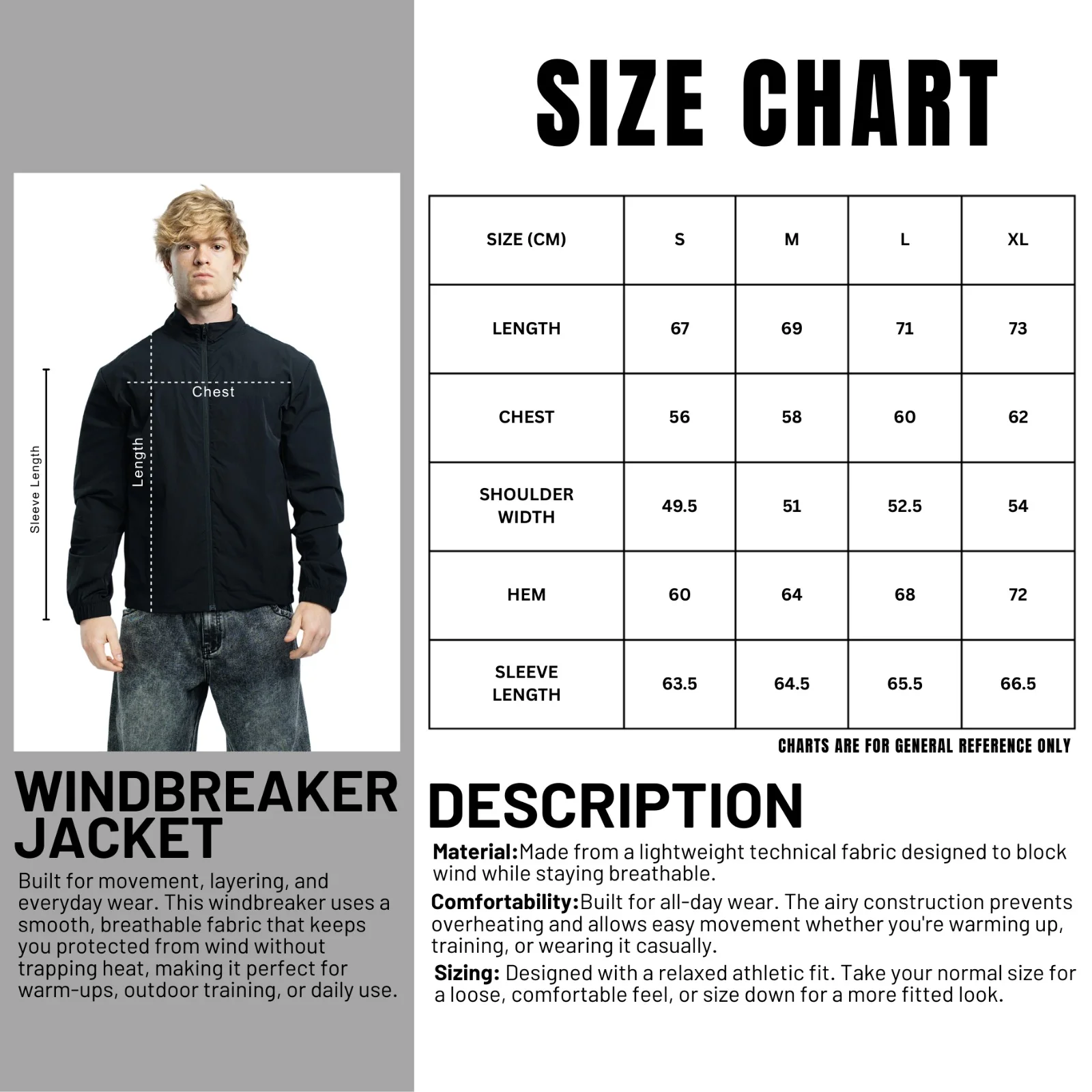 CLEARANCE Mens Windbreaker Jacket - Image 2