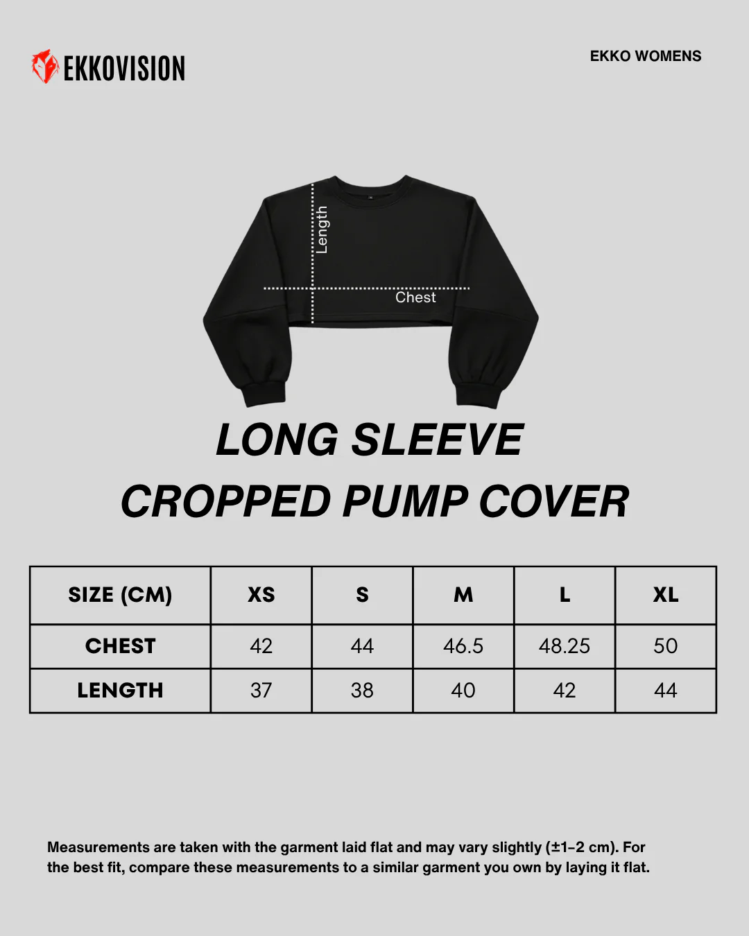 Ekko Womens Long Sleeve Cropped Pump Cover - Image 6
