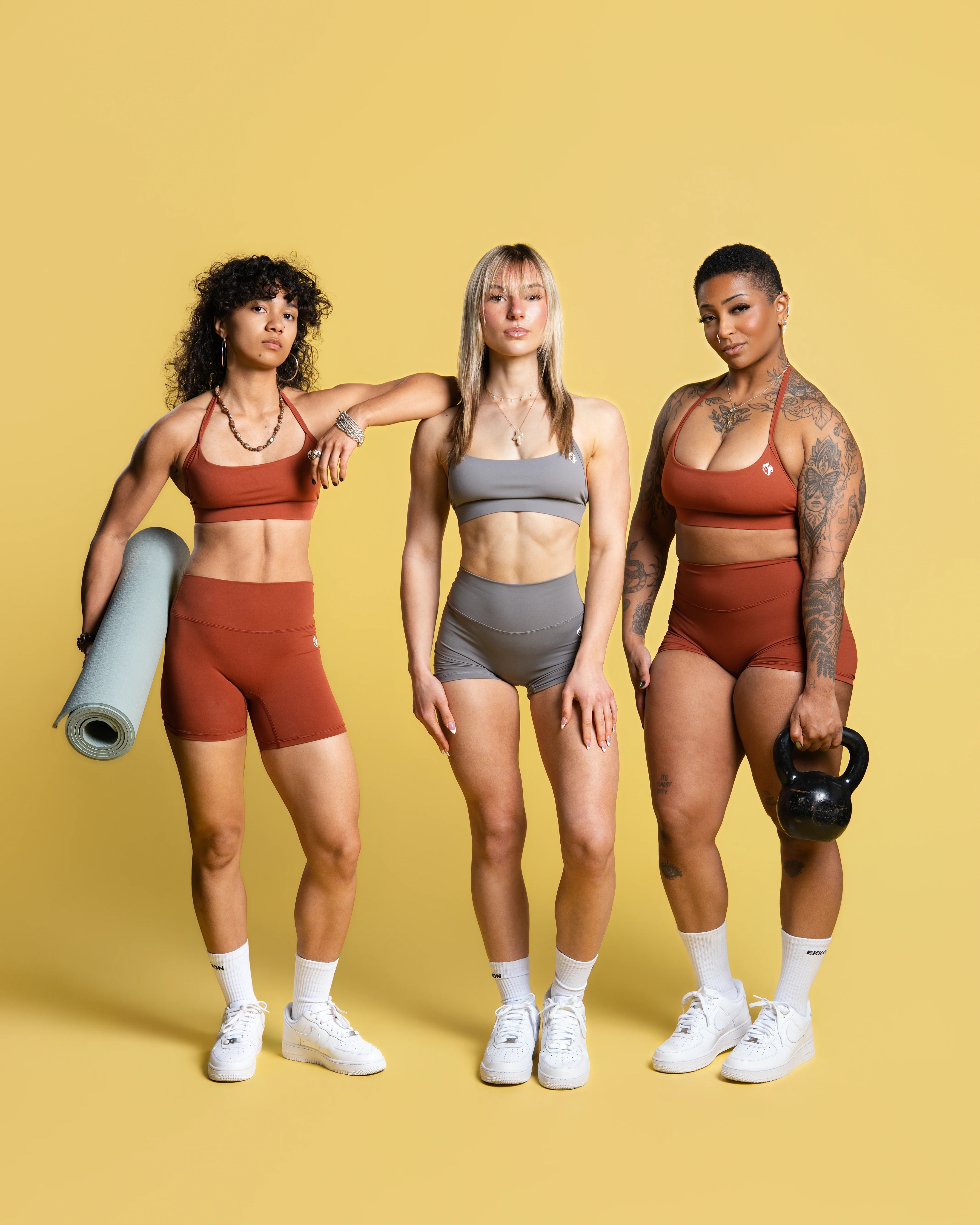 Ekko Womens Minimal Halter Sports Bra - Image 4